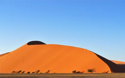 Sossusvlei salt pan and dunes landscape Namibia